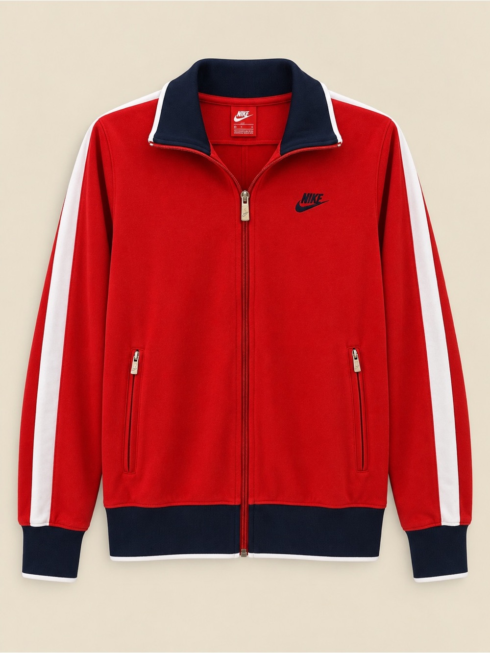 Nike N98 National 98 Track Jacket Red Navy White Size Small